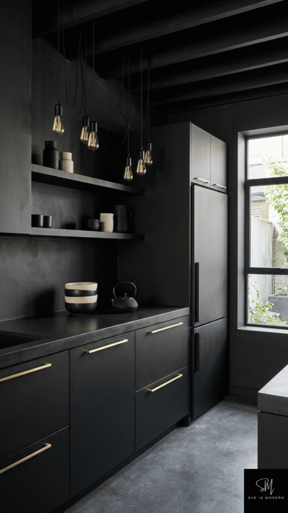 The Modern Noir Kitchen