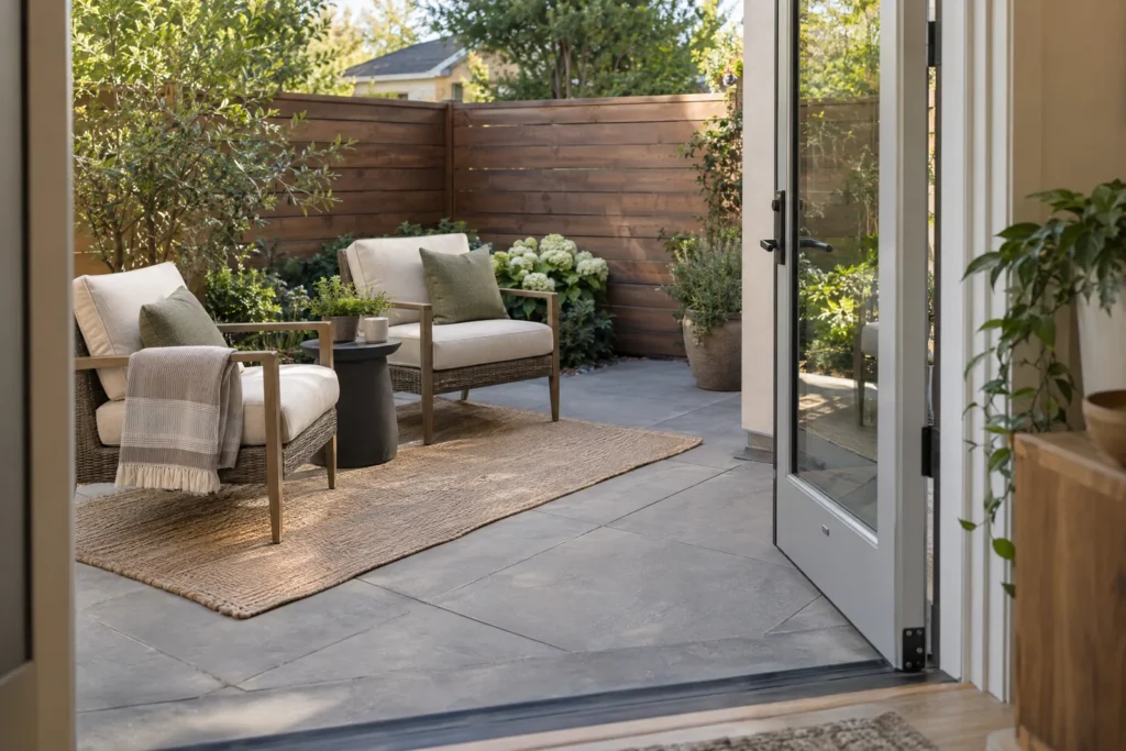Small Patio Furniture Layout Worksheet: Test the Fit